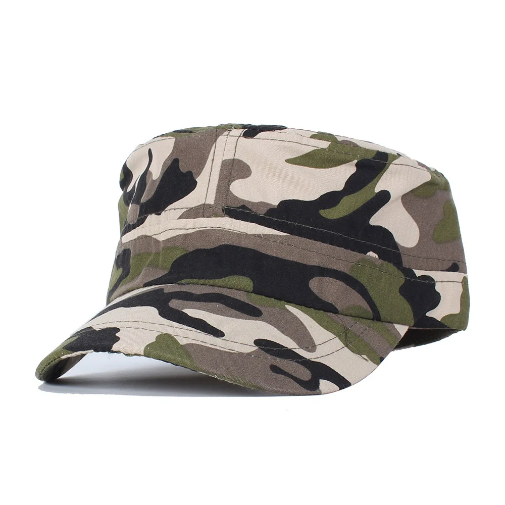 Difanni бренд армейские кепки простой Камуфляжный цвет Весна Мужская гладкая кепка хлопок обычная армейская шляпа медная Пряжка Snapback - Цвет: Camouflague 4