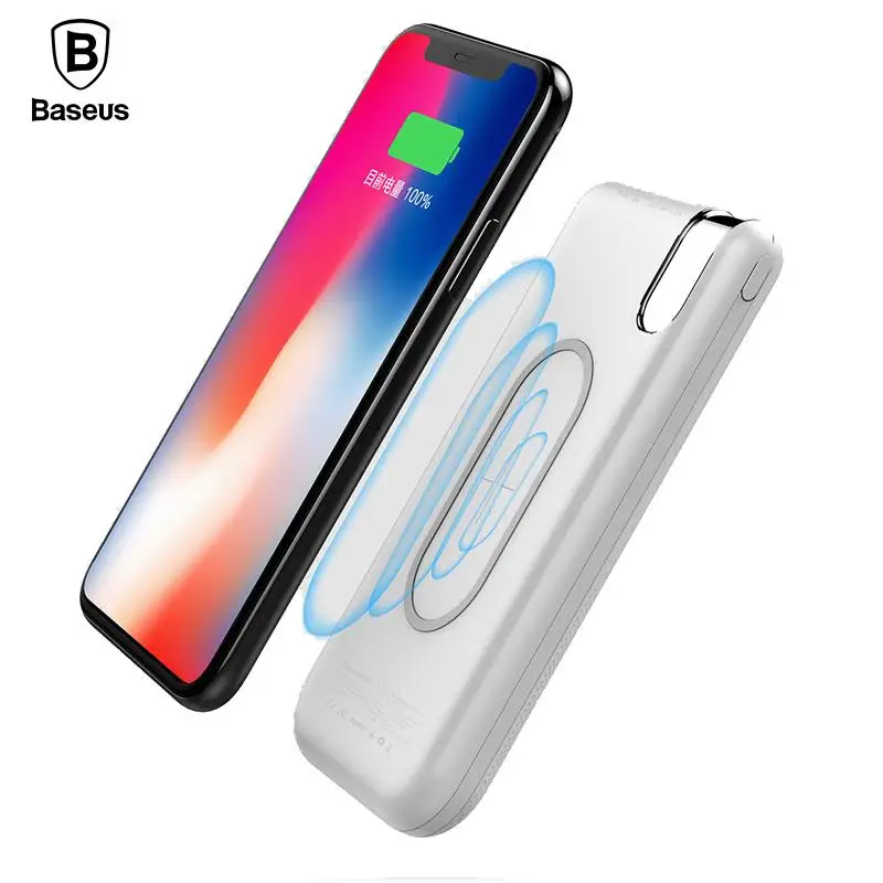 Baseus 10000mAh QI Wireless Charger Power Bank For iPhone X 8 Samsung S9 S8 S7 Poverbank Wirless Charging Powerbank Battery Pack Baseus 10000mAh QI Wireless Charger Power Bank For iPhone X 8 Samsung S9 S8 S7 Poverbank Wirless Charging Powerbank Battery Pack