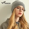 VIANOSI Knitted Winter Hat Women Thick Female Beanies Warm Cap Rhinestone Pearl Wool Hats for Women 4
