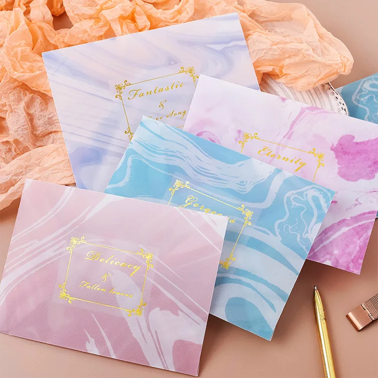 3 шт./упак. милый конверт с надписью Litmus Paper Dream золотой прозрачный для подарка
