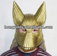

2018 New helmet Halloween Mask Guardian angel Costume Protect Gold Dog Prison Latex