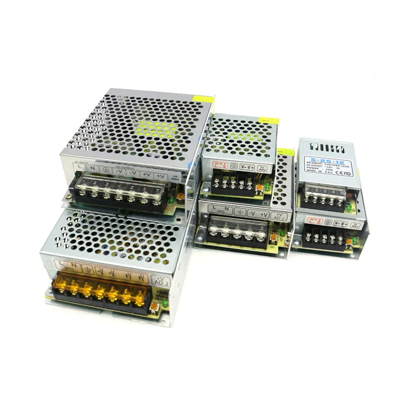 DC 12V импульсный источник питания DC 12V 2A 24W 25W 5A 60W 10A 120W выходной источник питания Светильник ing трансформатор для светодиодной ленты светильник