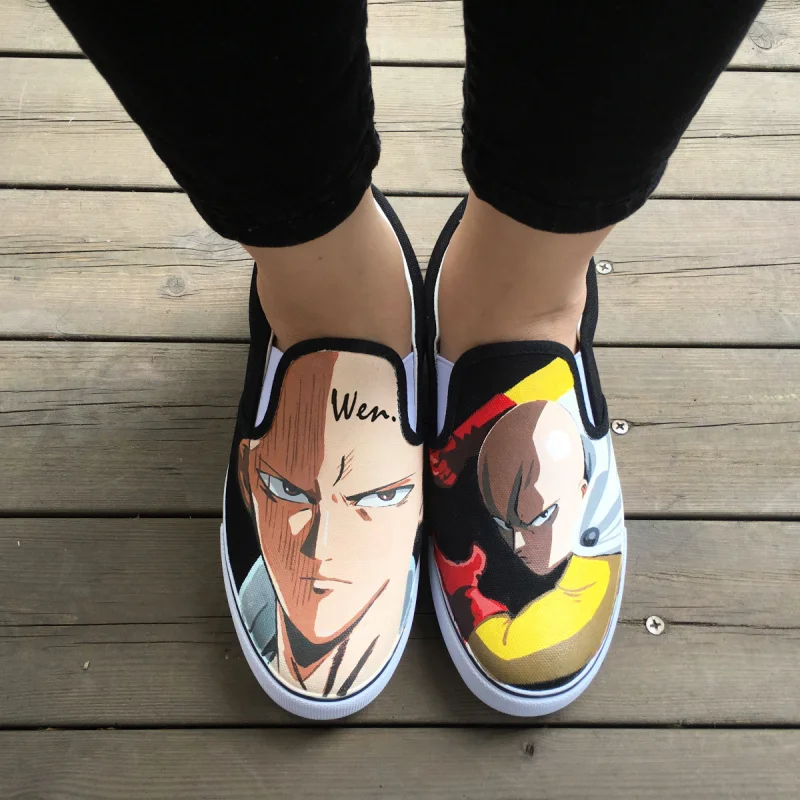 Prix pour WEN Custom Design Anime Un Coup de Poing Homme Peint À La Main Chaussures de Glissement sur des Espadrilles De Toile pour Hommes Femmes Unique Présente Prix pour WEN Custom Design Anime Un Coup de Poing Homme Peint À La Main Chaussures de Glissement sur des Espadrilles De Toile pour Hommes Femmes Unique Présente