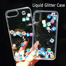 Блестящий чехол с жидким песком для iPhone 7 Plus 7 Plus 8 8Plus 6s 6Plus чехол с динамическим зыбучим песком для iPhone X Xs Max Xr Coque ipone