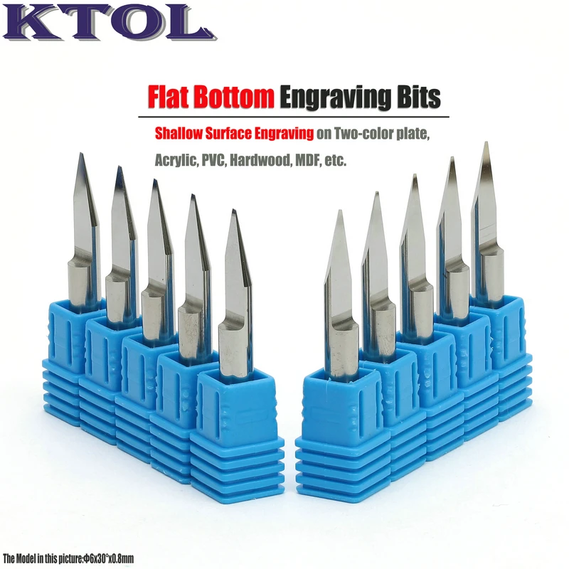 flat bottom engraving bits