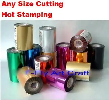 

Foils Hot Stamping Paper Leather Card PVC Hot Stamping 120 Meters Length, Cutting Width Customized