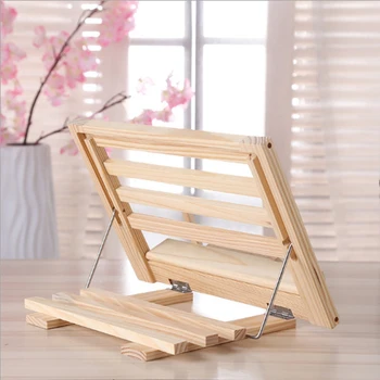 

Wooden Frame Reading Bookshelf Bracket Bookend Reading Bracket Tablet Pc Support Music Stand Table Drawing Easel Adjustable