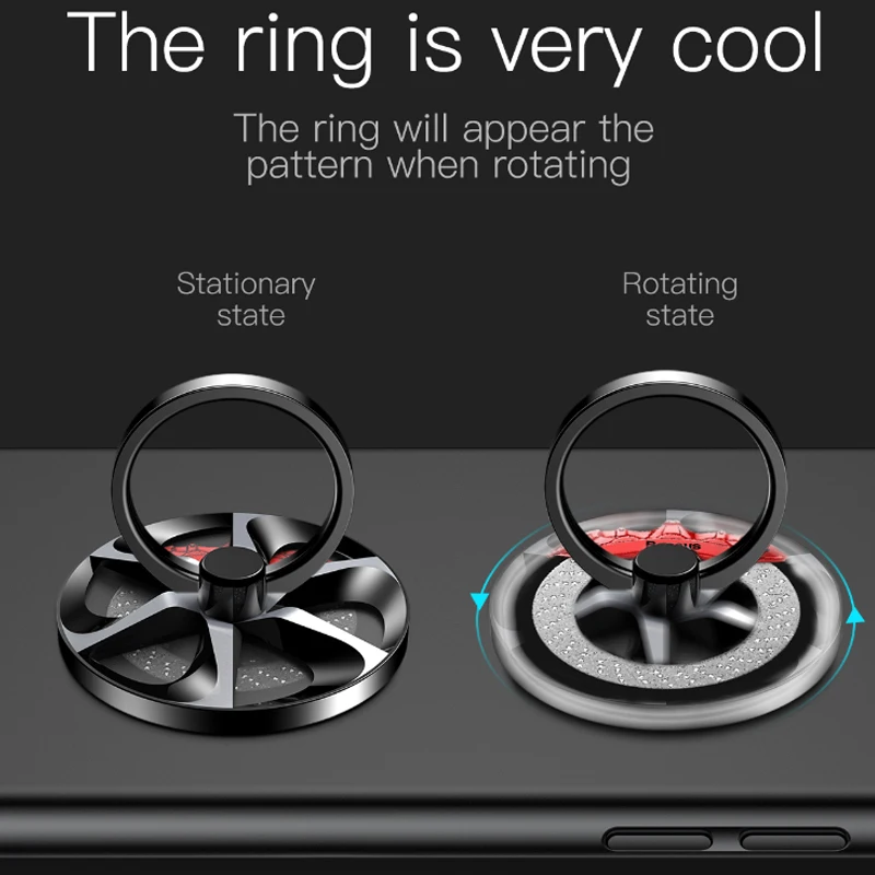 Baseus Universal Fidget Spinner Finger Ring Holder 360 Degree Metal Spinner For iPhone 7 6 Samsung S8 Tablet Smartphone Bracket