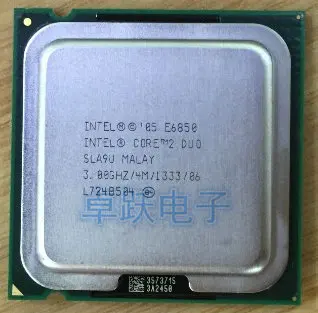 E6850 настольный компьютер процессор Intel Двухъядерный 2 Duo ЦПУ 3 0 ГГц 4 Мб/1333 МГц LGA 775