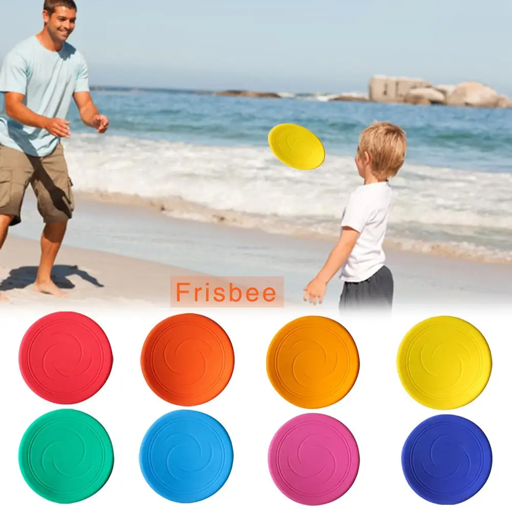 

Silicone Soft Frisbee Flying Disk For Outdoor Physical Exercise Beach Parent Child Sports Easy To Fold Random Color