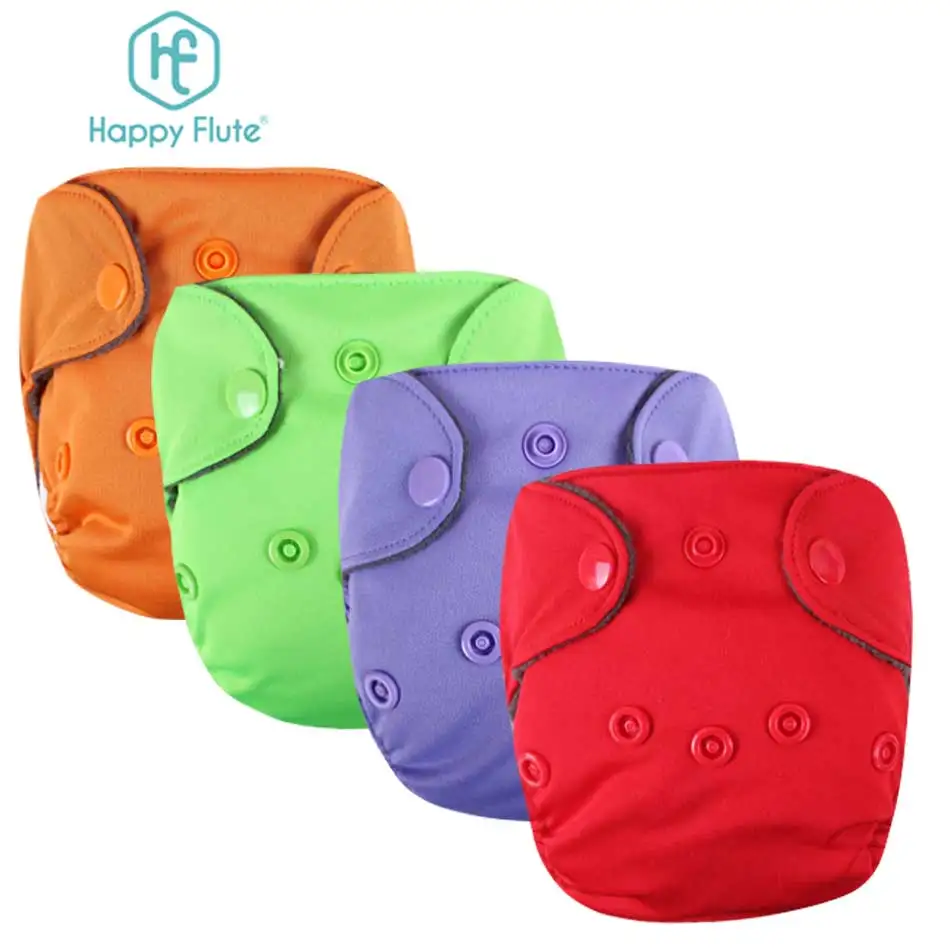 Happy Flute Tiny love Baby cloth diaper newborn 3 layers microfiber