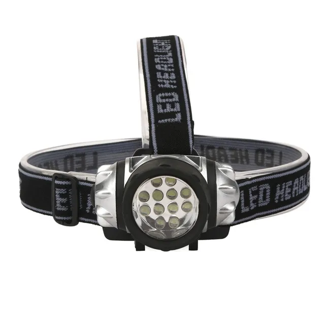 12 LED Flashlight outdoors Headlight Headlamp head light lamp Torch Lanterna with Headband,Use AAA H7TY0