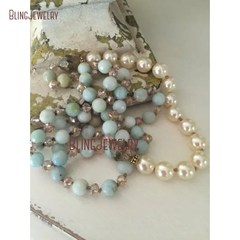 20180926-NM18287-shabby boho glam classic sophisticated style unique accessory bohemian glam hand knot stone glass pearls long necklace_2