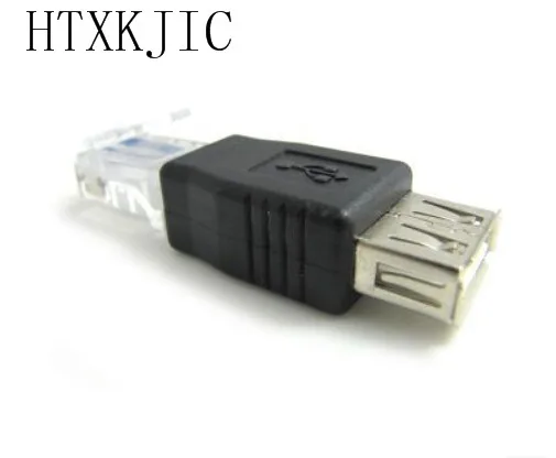 

Новинка, высококачественный адаптер Ethernet USB Type A мама к RJ45 папа, коннектор для маршрутизатора, штепсельная розетка