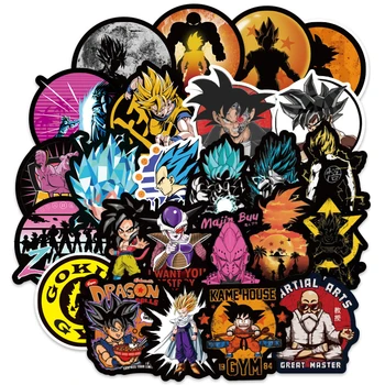 

100PCS Anime Dragon Ball Stickers Super Saiyan Goku Stickers Decal For Snowboard Luggage Car Fridge Laptop Cool Sticker F1