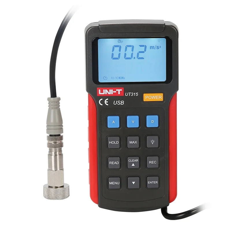UNI-T UT315 Digital Vibration Testers Vibration Acceleration Velocity Displacement Measurement USB Connect UNI-T UT315 Digital Vibration Testers Vibration Acceleration Velocity Displacement Measurement USB Connect