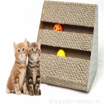 

2019 New Corrugated Board Cat Scratcher Seize Scratch Pad Catnip Bed Sofa Training Pets Mat Pad Non-slip Pet Cat Mat Floor Hot