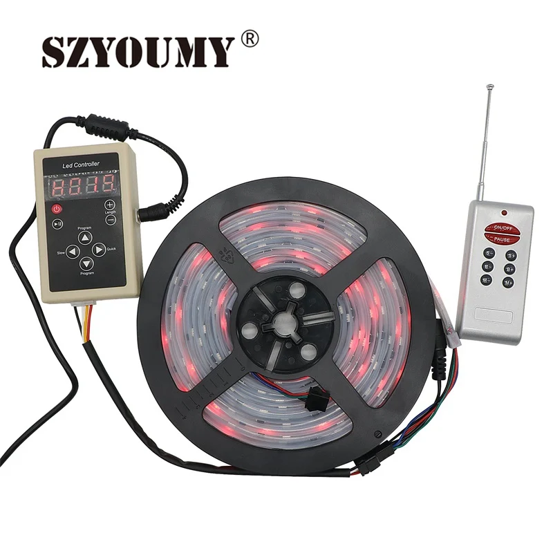 SZYOUMY DC12V 5M 6803 IC Dream волшебный цвет Светодиодная лента 5050 RGB светодиодная