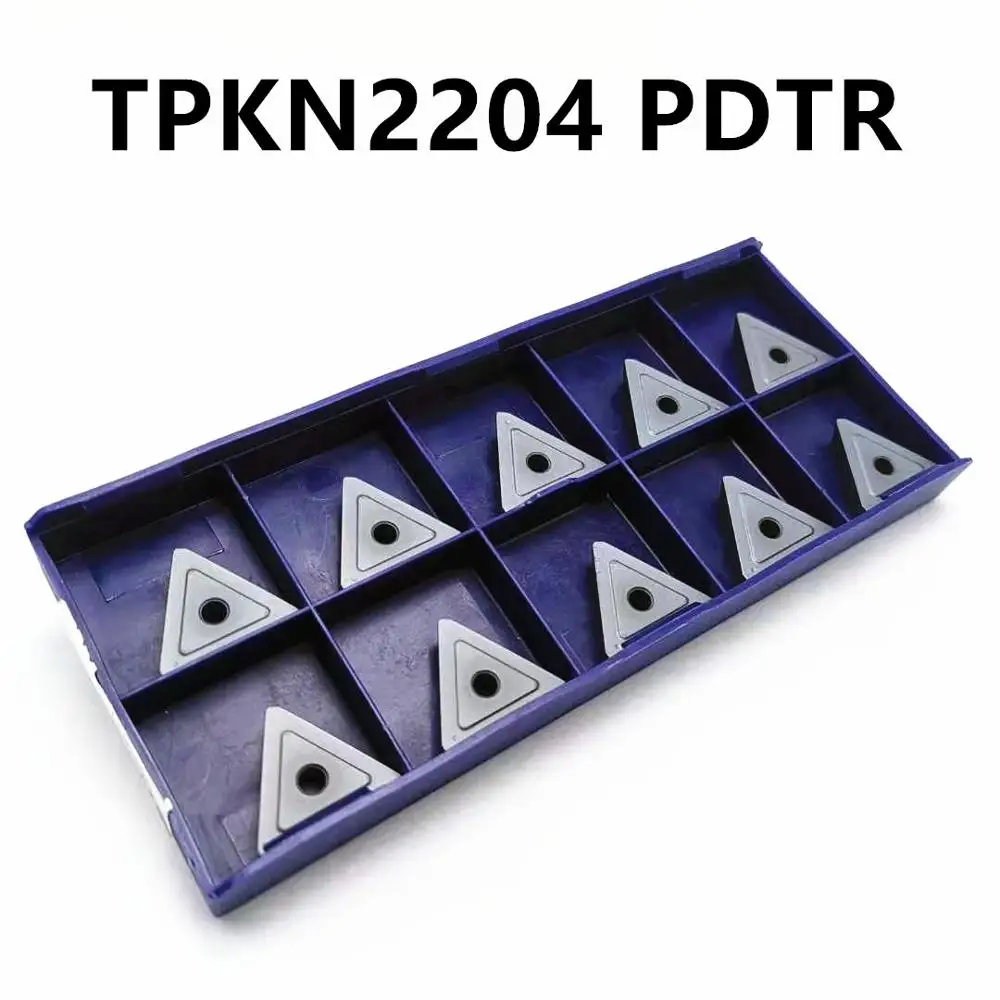 

Carbide insert TPKN2204 PDTR LT30 high quality triangular outer metal turning insert CNC machine parts lathe tool milling tools