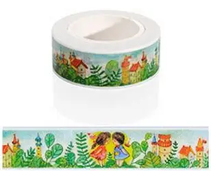 1 шт. Новая креативная DIY Бумага васи лента мультфильм Сова Семья декоративная клейкая лента маскирующая Лента наклейки размер 15 мм* 10 м - Цвет: J20