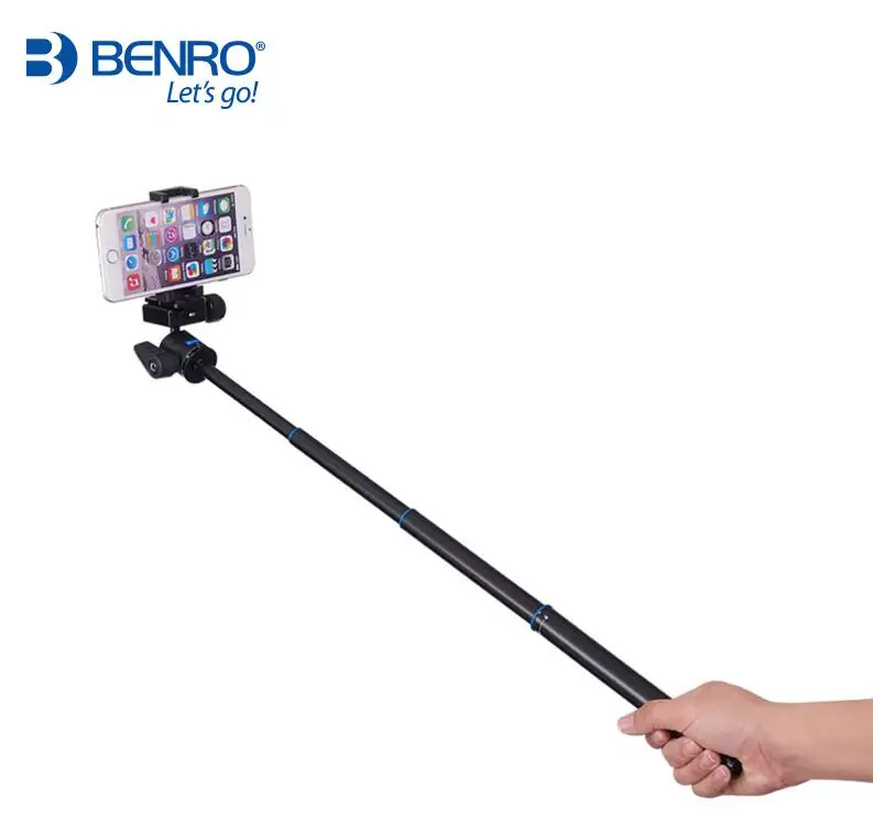  Benro IS05 Portable Light Aluminum Tripod Can Turn to Selfie Stick