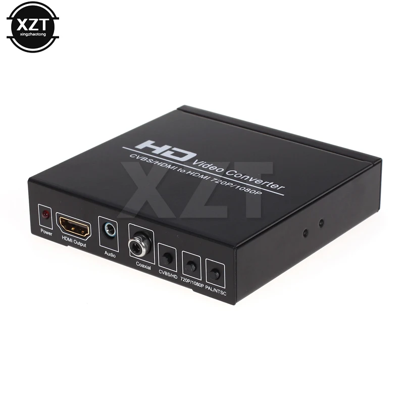 Новейший композитный преобразователь Scart в HDMI адаптер сигнала AV HD приемник 1080P