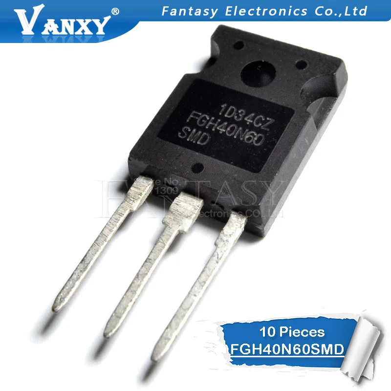 10PCS FGH40N60SMD TO247 40N60SMD TO 3P 40N60 GH40N60 TO 247 IC New ...