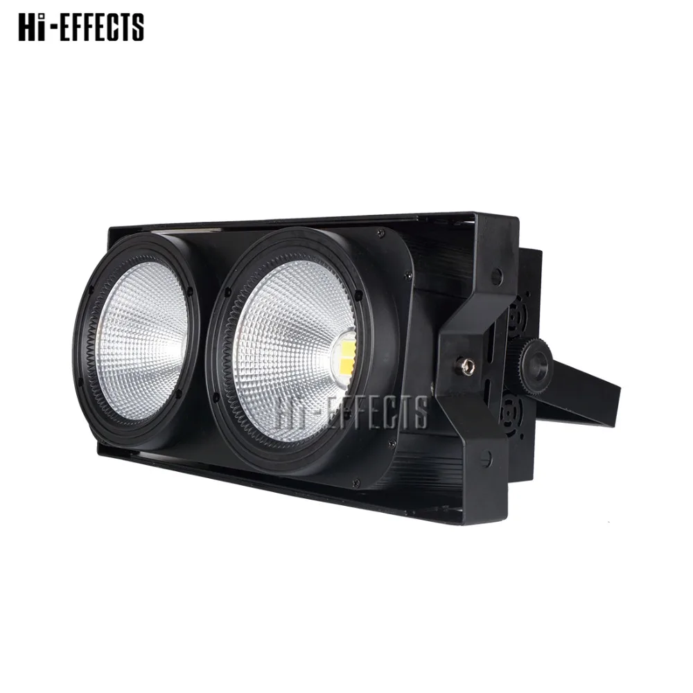 

2pcs/lot l2x100w 2 Eyes LED COB blinder light stage lighting effect DMX led cob light 2in1 light DJ disco party equipment