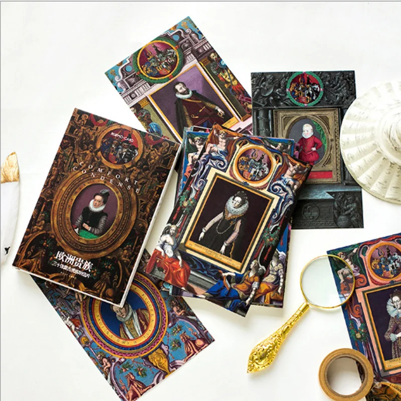 

30 pcs/lot European aristocrats letters Greeting Card Postcard Birthday greeting card Letter Envelope Gift Card Set Message Card