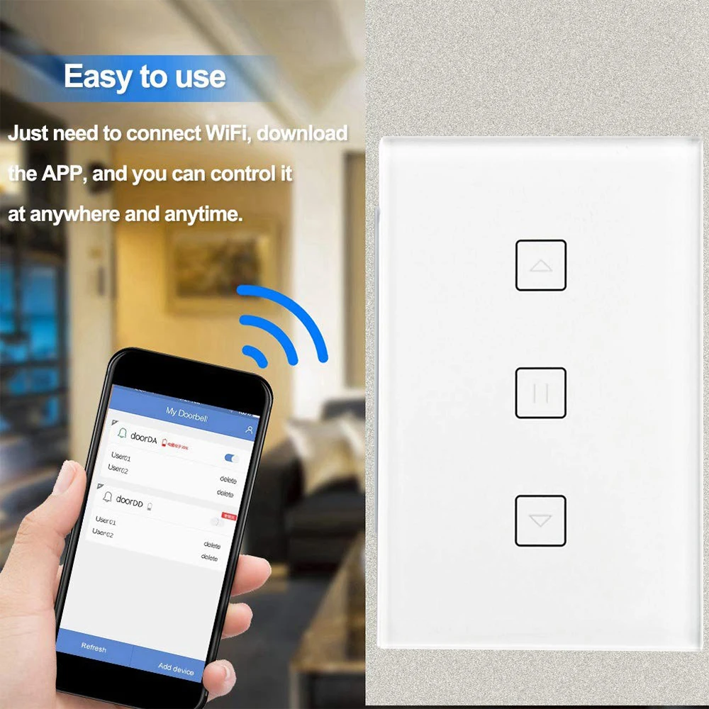 Умный Wi Fi переключатель Timethinker AU US для электрического двигателя штор Alexa Google Home IFTTT
