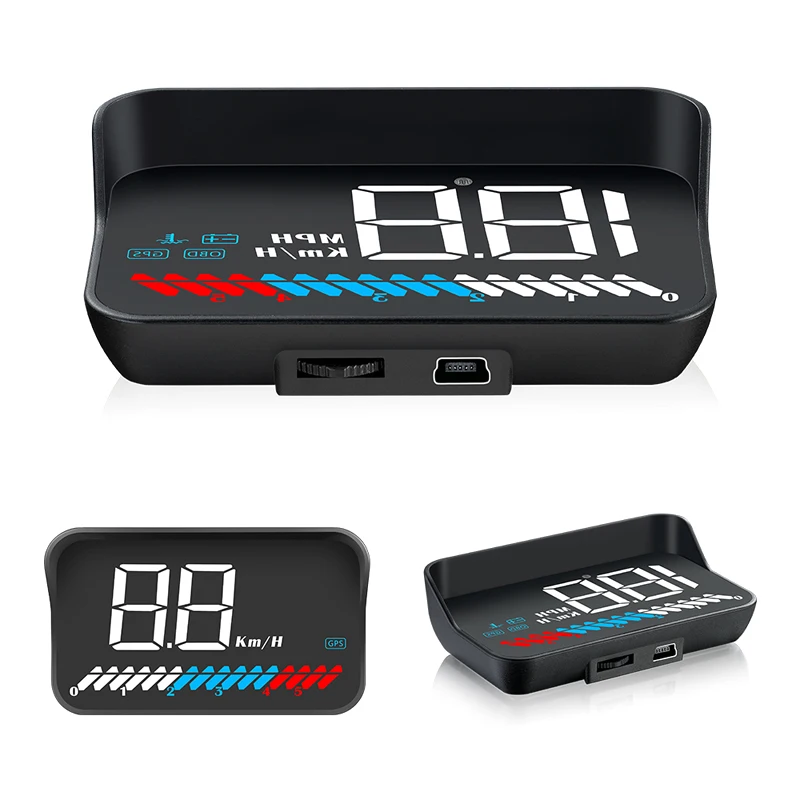 

M7 Head Up Display Car GPS Hud Overspeed Warning Computer Windshield Projector Light Sensor OBD2 GPS Dual System Diagnostic Tool