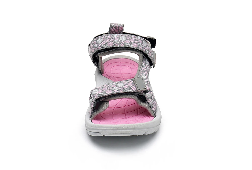 Apakowa Unisex Little Kid Boys Girls Summer Peep-Toe Beach Walking 3 Strap Sport Sandals Child Washable Quick Drying Water Shoes