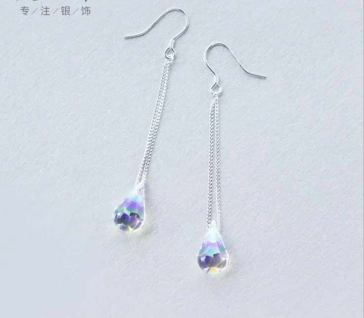 2018 NEW SALE 925 Sterling silver 100% Original Crystals From Swarovski Bella Mini Piercing Earrings Fashion Stud Earrings