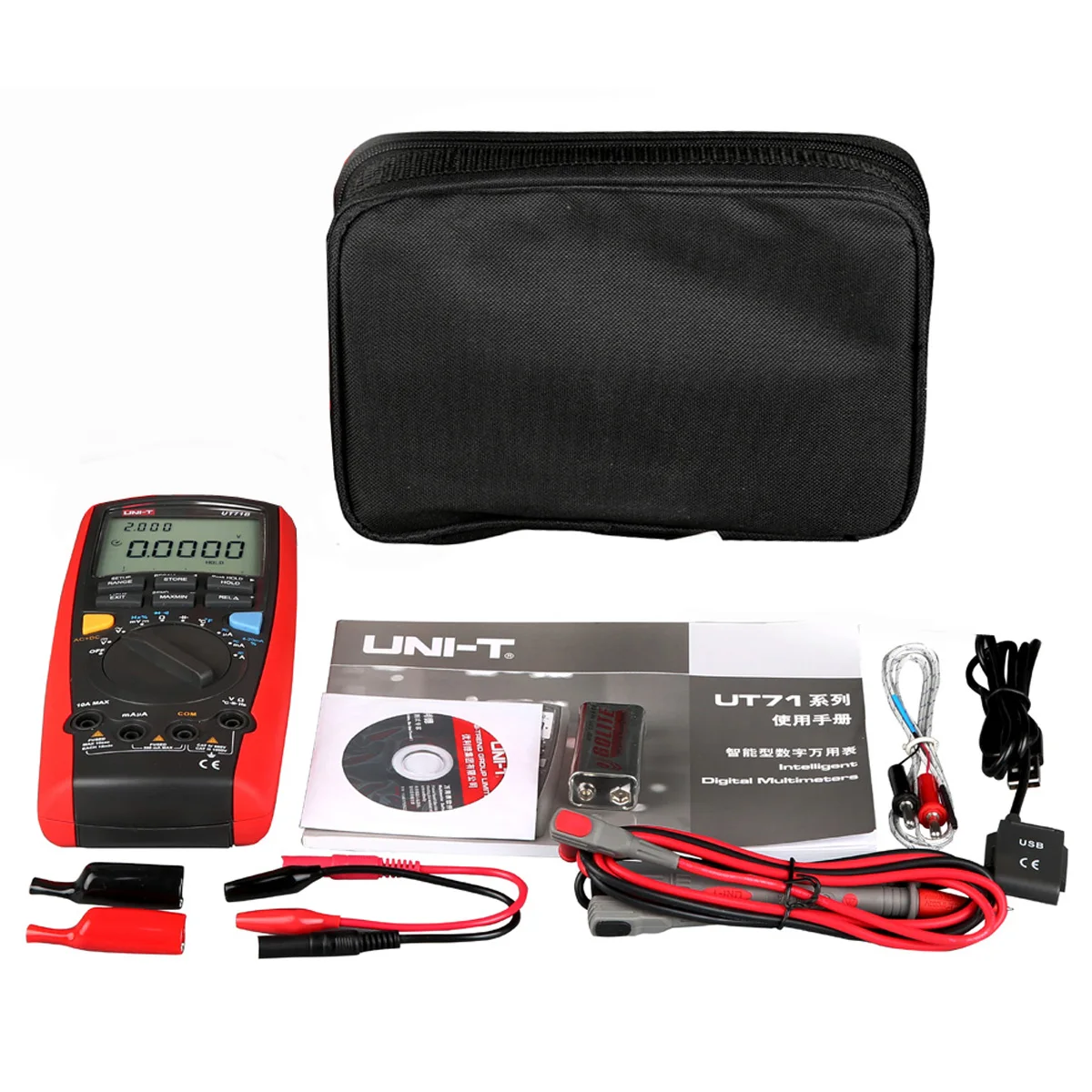 

M123 Digital Multimeter UNI-T UT71A AC DC current voltage USB true REL Resistance Tester Ammeter Multitester