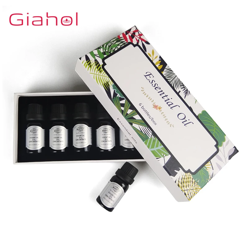 

6pcs/set 10ml Plant Aromatherapy Essential Oils Aroma Oil Diffuser / lemon / Rose / Rosemary /Lavender Oil Natural Home Air Care