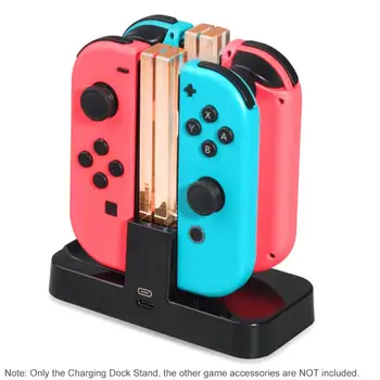 

LED Charging Dock Station Charger With power switch ON/OFF Charging stand for Nintendo Switch Joy-Con & Pro Controller
