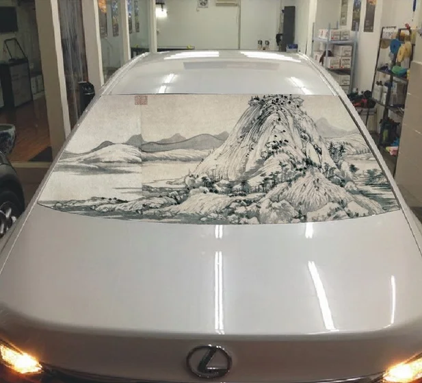 LEFT SIDE Car Stickers Car Styling Rear Window Glass Sticker Perforated