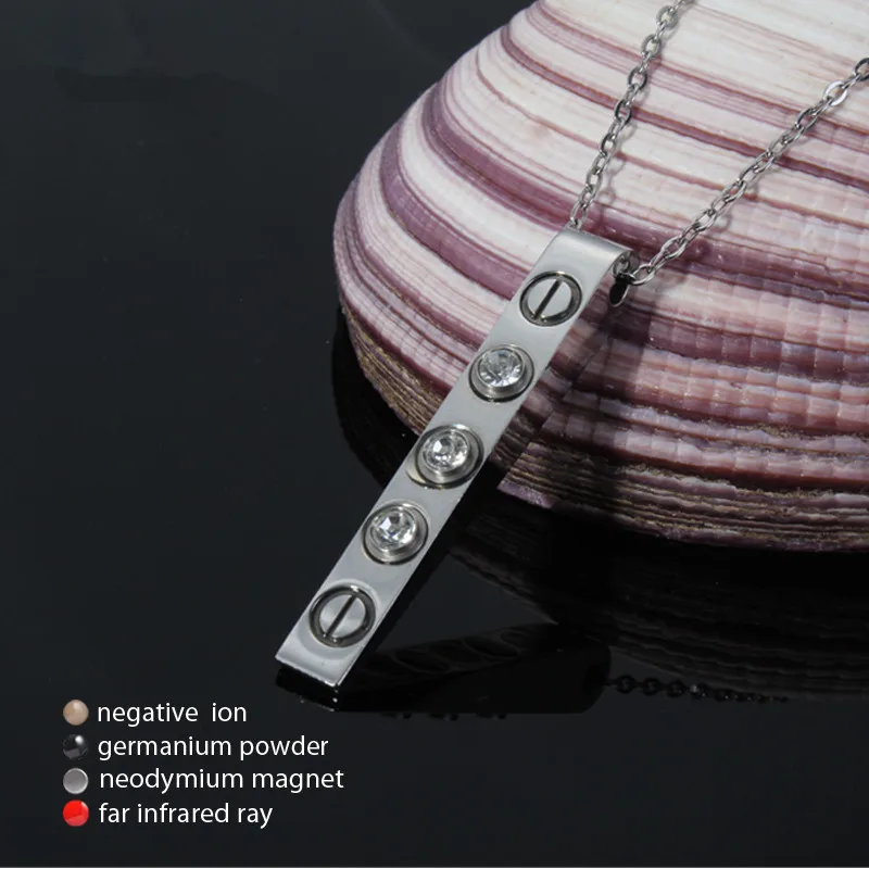 

LITTLE FROG Magnetic Therapy Scalar Quantum Energy Ions Pendant for Men Necklace Crystals Stainless Steel Necklaces & Pendants