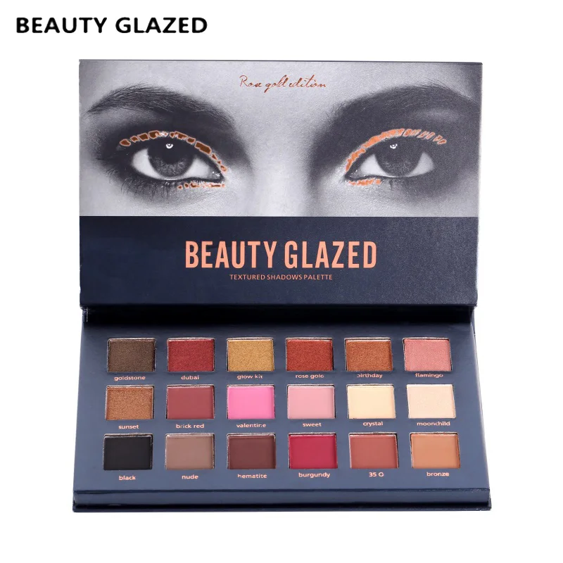 

Kylighter Mary Lou Manzer Makeup Eyeshadow Palette Eyebrow Cosmetic Shimmer Matte Glitter Diamond Pigment Eye Shadow 18 Colors