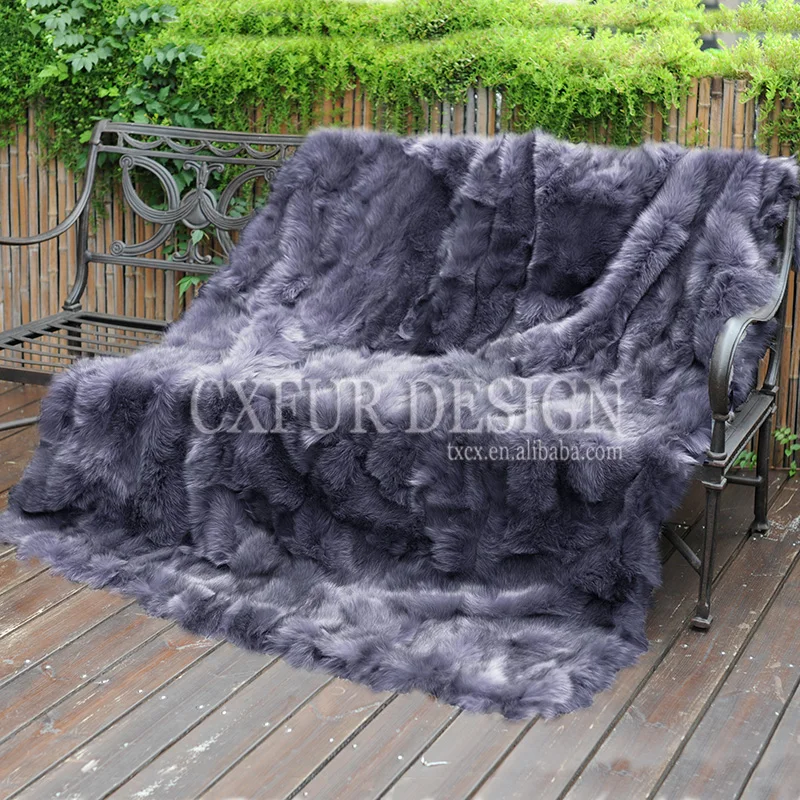 

CX-D-123C Customized New Fashion Decorative Fur Rug Fur Throw Fox Fur Blanket For Living Room/ Bed Room~ DROP SHIPPING