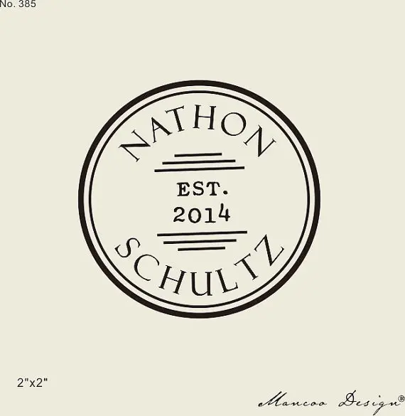 personalized stamp for family newlywed couple wedding stamp est sate