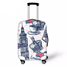 3D Londo Travel Luggage Protective Cover for 18-30 Inch Trolley Suitcase Elastic Trunk Case Dust Covers with Zipper hmunii case cover thick elastic luggage protective cover zipper suit for 18 30 inch trunk case travel suitcase covers bags a1 14