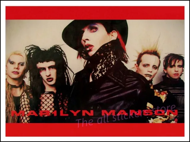 Marilyn Manson マリリンマンソン ポスター 激レア ヴィンテージ MARILYN MANSON -マリリン・マンソン 非売品ポスター