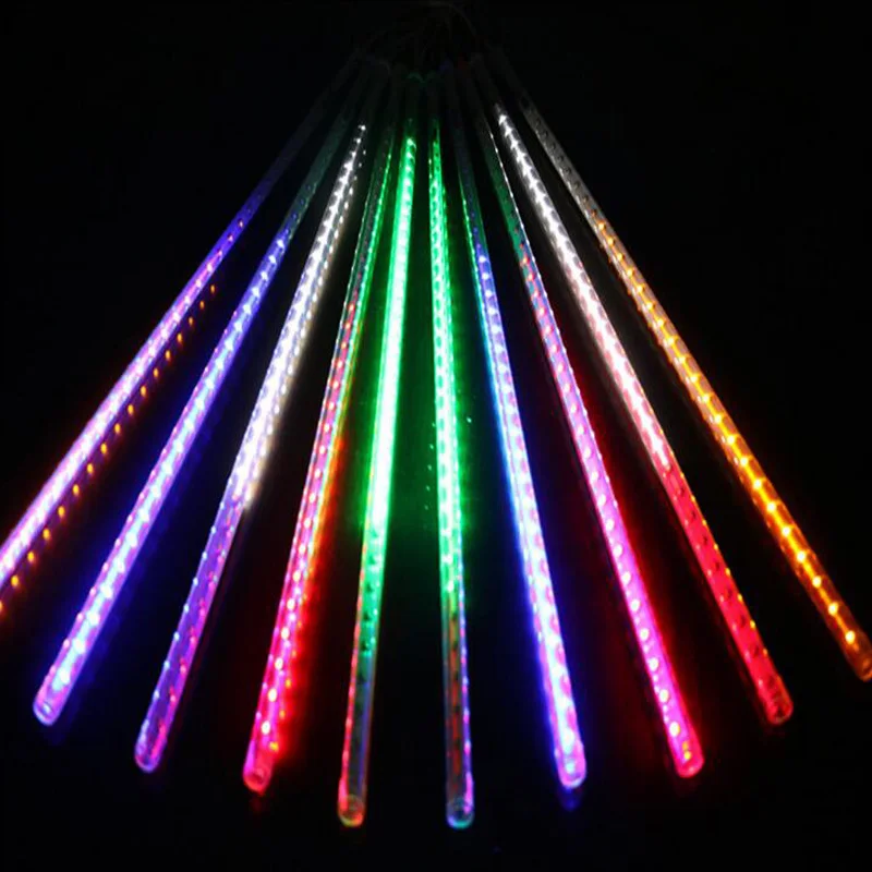 10pcs/set 5050 SMD Snow Fall Meteor LED Lamp EU/US 50cm Tube Long Led