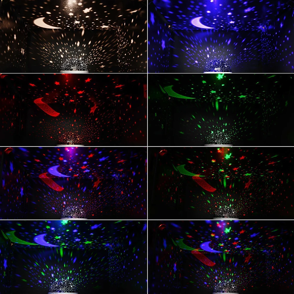 Светодиодный светильник со звездами, Вращающаяся Лампа для проектора для детей, для спальни, лунного неба, новинка, светильник ing, для детской комнаты, Ночной светильник, украшение для дома