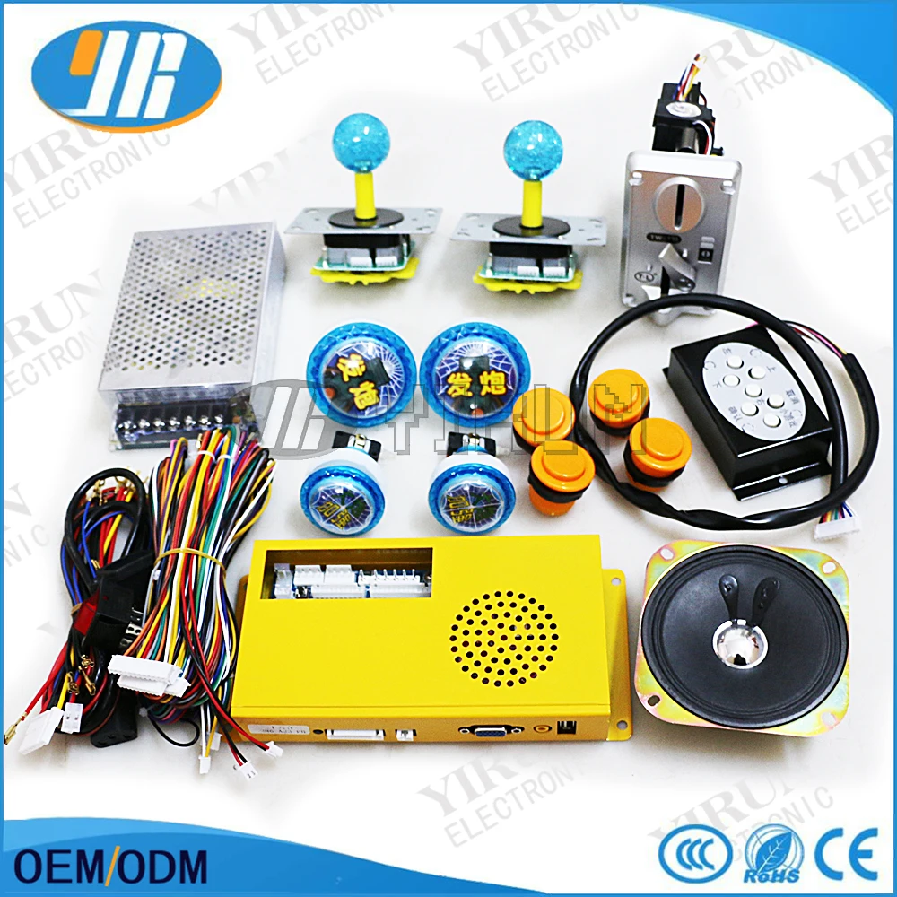 

DIY Arcade kits Fishing machine parts HD 26 in 1 Fishing game PCB mario game Casin game board LED Joystick, button power supply