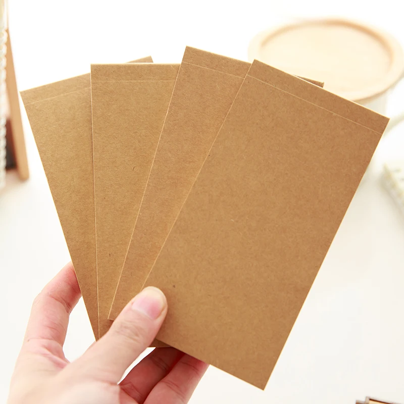 JIANWU MUJI style kraft paper simple note to carry this travel notebook sticky office stationery|sticky notes|notebook notessticky notes |