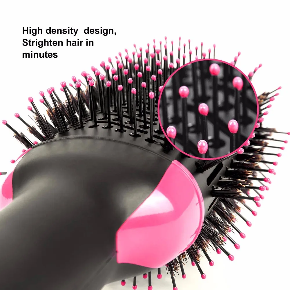 One Step Hair Dryer Brush Volumizer 2 In 1 Hair Straightener Curler Comb Electric Blow Dryer With Comb Hot Air Curling Iron 8