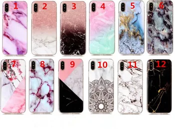 

50pcs/lot New Raninbow color Marble Grain Back Cover Case For iPhone X / XS / XS Max / XR