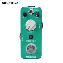 Педаль эффектов MOOER Green Mile True Bypass Overdrive/педаль электрогитары